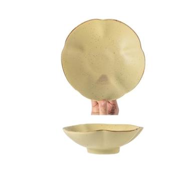 Imagem de URGDWEKJY Tigela de salada de cerâmica para vegetais, prato de sopa, tigela de salada, fruteira