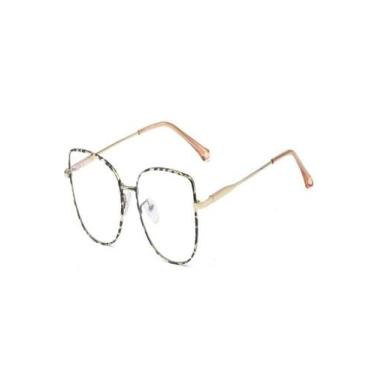 Imagem de Armação Óculos Grau Feminino Gatinha Metal Moon - Palas Eyewear