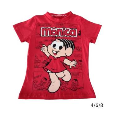 Imagem de Camiseta infantil feminina Mônica - Presença Feminina , Verde, G