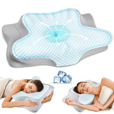 Imagem de Almofada cervical Ylekto Ergonomic Memory Foam Cooling 63x37cm