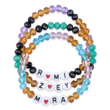 Imagem de Claire Katie Pulseiras elásticas empilháveis, pulseiras de contas da amizade, mercadoria demoníaca, presente de aniversário e Natal para pequenas fãs, joias de presente exclusivas, One Size, Acrílico