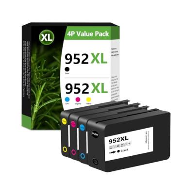 Imagem de Cartuchos de tinta 952XL de substituição para HP 952XL pacote combo 952 XL para Officejet Pro 8720 8710 8715 8740 8730 8210 8725 8702 7720 8216 8700 8200 8716 (BK C M YA) )