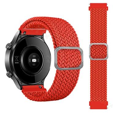 Imagem de KAPPDE Pulseiras de pulso trançadas Correa para COROS APEX Pro/APEX 46 42mm Smartwatch Pulseira PACE 2 PACE2 Pulseira Correa (Cor: Laranja Brilhante, Tamanho: 20mm Universal)