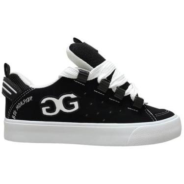 Imagem de Tênis Qix Double G Big Monster Nobuck Robusto Cadarço Largo, Preto, Br