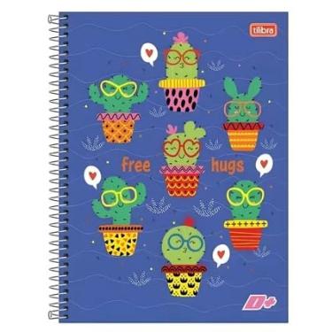 Imagem de Caderno Espiral Capa Dura 1 Matéria 96 Folhas Pautadas, Papel Offset 56g/m², 200x275mm, Capas Sortidas, Kit com 8 Unidades