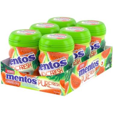 Imagem de Chiclete Mentos Pure Fresh Melancia Display com 6 Unidades 56g