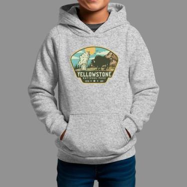 Imagem de Moletom Canguru Infantil Basico Masculino Moda De Country confortável 