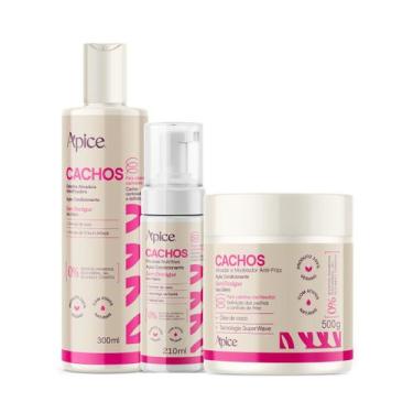Imagem de Kit Ativador 500g, Gelatina e Mousse 210ml cachos - Apice