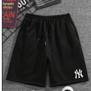 Imagem de Bermuda Moletom Short Praia New Masculino Várias Cores Flanelado Calçã