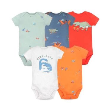 Imagem de Body de Algodão para Bebê - Manga Curta (6 a 24 Meses) - Meninos e Men