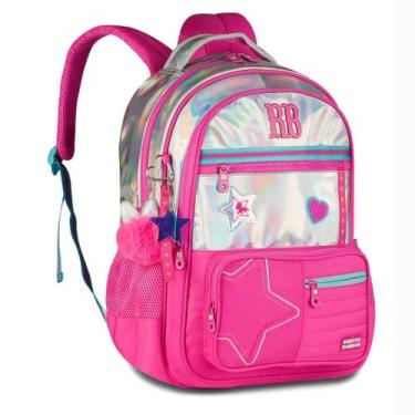 Imagem de Mochila de Costas Oficial REBECCA BONBON Holográfica RB27017 Cor:Rosa,