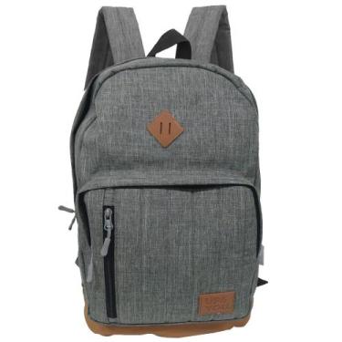Imagem de Mochila De Costa Juvenil Confortável E Resistente Up4you, Cinza
