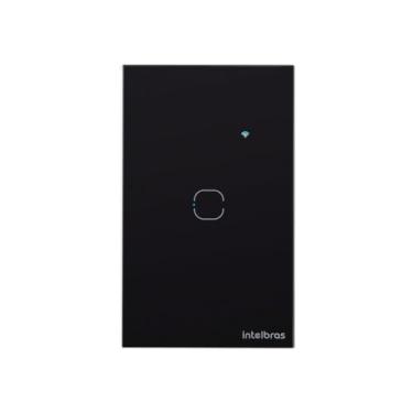 Imagem de Interruptor Touch Inteligente Compatível com Alexa Com 1 Tecla Compatível com Alexa EWS 1001 Preto Intelbras