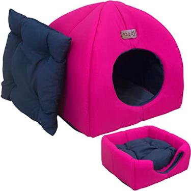 Imagem de Toca + Almofada Para Chinchila Porquinho da India Casinha Avuk Pet (Pink)