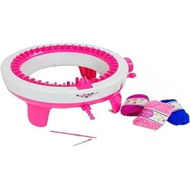 Imagem de Maquina de Fazer Tricô Tear Manual 40 Agulhas com 3 Linhas Faz Meia cachecol gorro