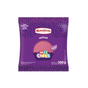 Imagem de Acucar Cristal Rosa MilCores 300g Mavalerio