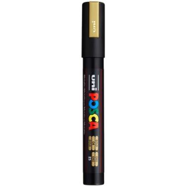 Imagem de Marcador de tinta acrílica posca, médio, dourado (PX176446000)