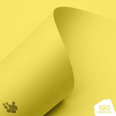 Imagem de Papel Offset Colorido 180G A4  Amarelo  500 Folhas