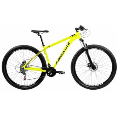 Imagem de Bicicleta Aro 29 Absolute Nero 4 21V Shimano Freio Disco,17,Amarelo Neon