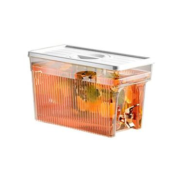 Imagem de Dispensador de água para Infusão de Frutas, Dispensador de Bebidas, Jarro de Geladeira de 3l, Refrigerador, Chaleira Fria para Servir Coquetéis, Sucos, água (Branco)