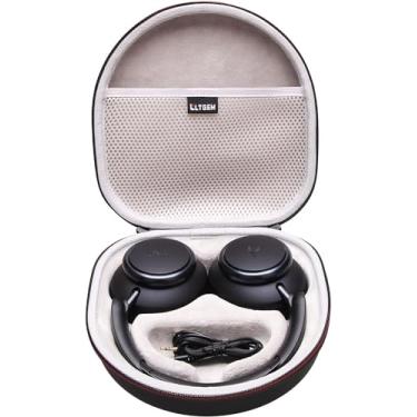 Imagem de LTGEM Capa rígida para fones de ouvido Anker Soundcore Space Q45 / Q35 / One Pro e Soundcore Anker Life Q30 / Q20 / Q20i Adaptive Noise Cancelling – Bolsa protetora para transporte (preto + cinza)