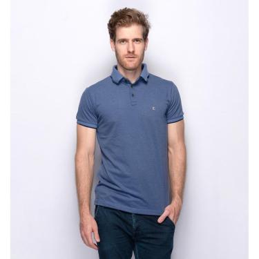 Imagem de Camisa Polo Masculina Slim Manga Curta Lisa Confortável-Masculino