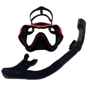 Imagem de Kit de Mergulho De Mergulho Gold Sports Diver Pro Silicone Ultra - Fit-Unissex