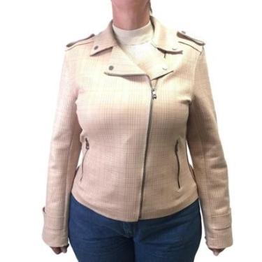 Imagem de Jaqueta Alpelo Suede Curta Transpassada Bege 40600009-Feminino