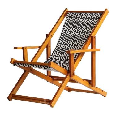 Imagem de Espreguiçadeira Preguiçosa Dobrável Mel Cb-retro