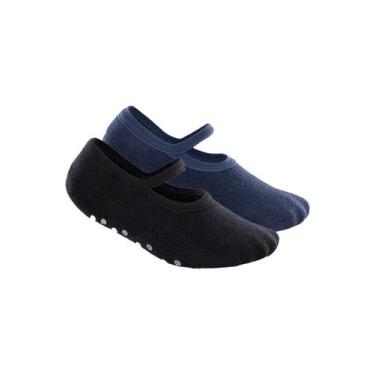 Imagem de Kit 2 Pares de Sapatilhas Bebê Antiderrapante Lupo 2027-004 Colorido, 