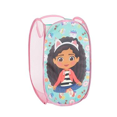 Imagem de Idea Nuova Gabby's Dollhouse Cesto pop-up com alças de transporte duráveis, 53 cm A x 34 cm L x 34 cm C