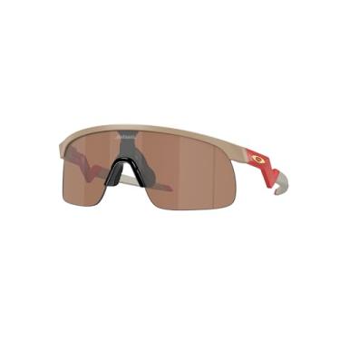 Imagem de Oakley Óculos de sol retangular Youth OJ9010 Resistor, bronzeado fosco/Prizm Tungstênio, 23 mm, Terreno fosco/Prizm Tungstênio, 23 mm
