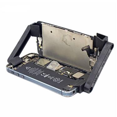 Imagem de 2 pçs/lote Suporte universal de reparo de telefone celular suporte giratório de tela LCD móvel de fixação de grampo ferramentas de clipe de fixação de grampo ferramenta de retrabalho de fixação de celular ajustável estação de solda simples