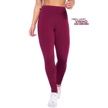Imagem de 2 Calça Legging Suplex Básico Cintura Alta Academia Ou Dia A Dia Femin