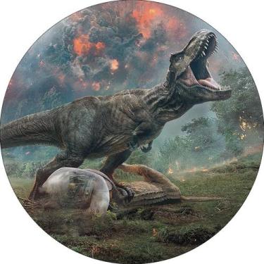 Imagem de Painel De Festa Redondo 1,50x1,50 - Dinossauro Rex 015 - Via Cores