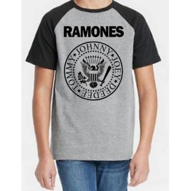 Imagem de Camiseta Infantil Ramones - Alternativo Basico, 8 / Cinza