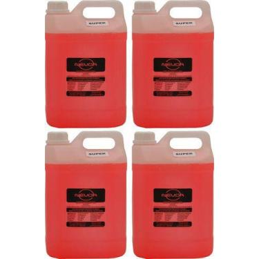 Imagem de Kit 4 liquido para maquina de fumaca 5 litros tutti/neutro super nevoa