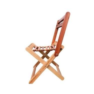 Imagem de Poltrona de madeira dobrável com encosto - BONI PARTS