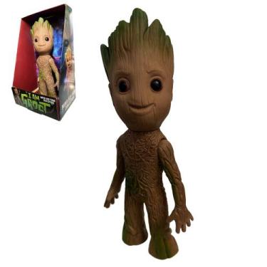 Imagem de Boneco Baby Groot Feliz Grande 27cm Guardiões Da Galaxia - Super Size 