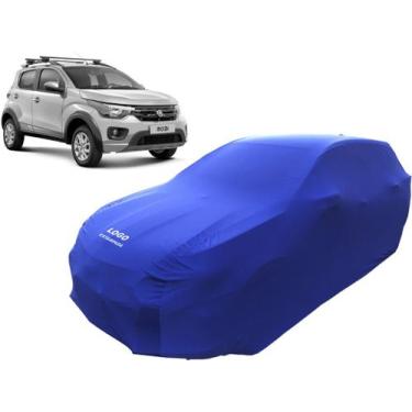 Imagem de Capa De Tecido Para Carro Fiat Mobi Trekking - Mz, Azul