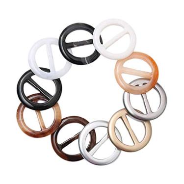 Imagem de FOMIYES 20 pçs cachecol joias slides suéter clipes camisas pretas para mulheres anel de gravata suéter feminino clipes de camisa clipe de lenço de pescoço clipe de seda cachecol pino agulha rolamento