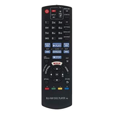 Imagem de N2QAYB001027 Controle remoto substituto para leitor de Blu-ray Disc Player Panasonic BDT-280PU BDT280PU DMP-BDT180GA DMP-BDT280GN