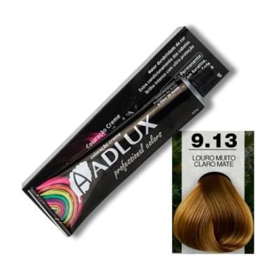 Imagem de Coloração Creme Adlux 9.13 Louro Muito Claro Mate 60g - Fundo de Pigmento Azul nas Cores Base.