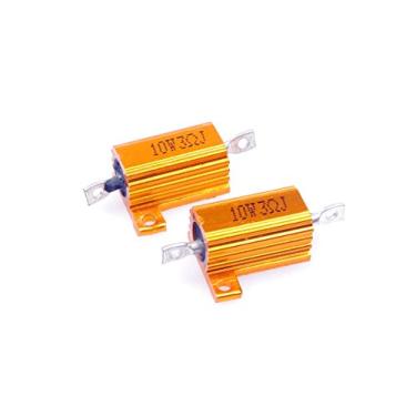 Imagem de LM YN 10 Watt 3 Ohm 5% Resistor de Corda de Alumínio Eletrônico Resistor de Ouro para Luzes de LED Inversor Divisor de Frequência Servo Industrial Control 2 peças