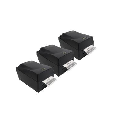 Imagem de Kit Argox 3 Impressoras de Etiquetas OS-2140 Preta