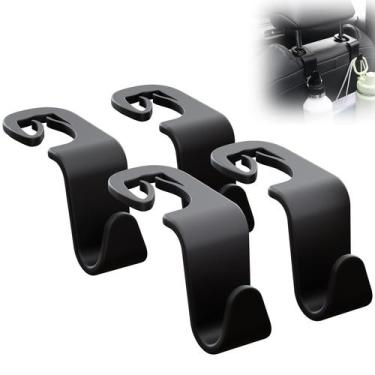 Imagem de Ganchos de Encosto de Cabeça para Carro (4 Unidades) - Organizadores S