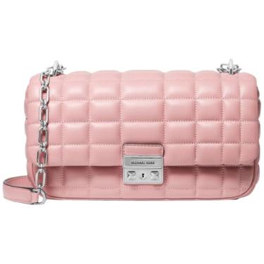 Imagem de Michael Kors Bolsa de ombro grande com corrente conversível Tribeca, rosa fumê, Rosa esfumaçada