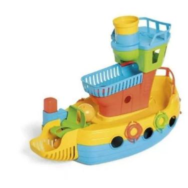 Imagem de Barco Infantil Com Hélice Embarcadinho Colorido - TaTeTi - TA TE TI