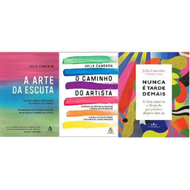 Imagem de Kit 3 livros julia cameron A arte da escuta + O caminho do artista + Nunca é tarde demais