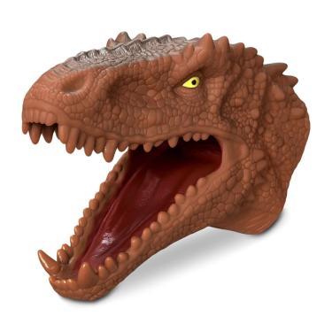 Imagem de Fantoche Dinossauro T-rex Marrom - Adijomar